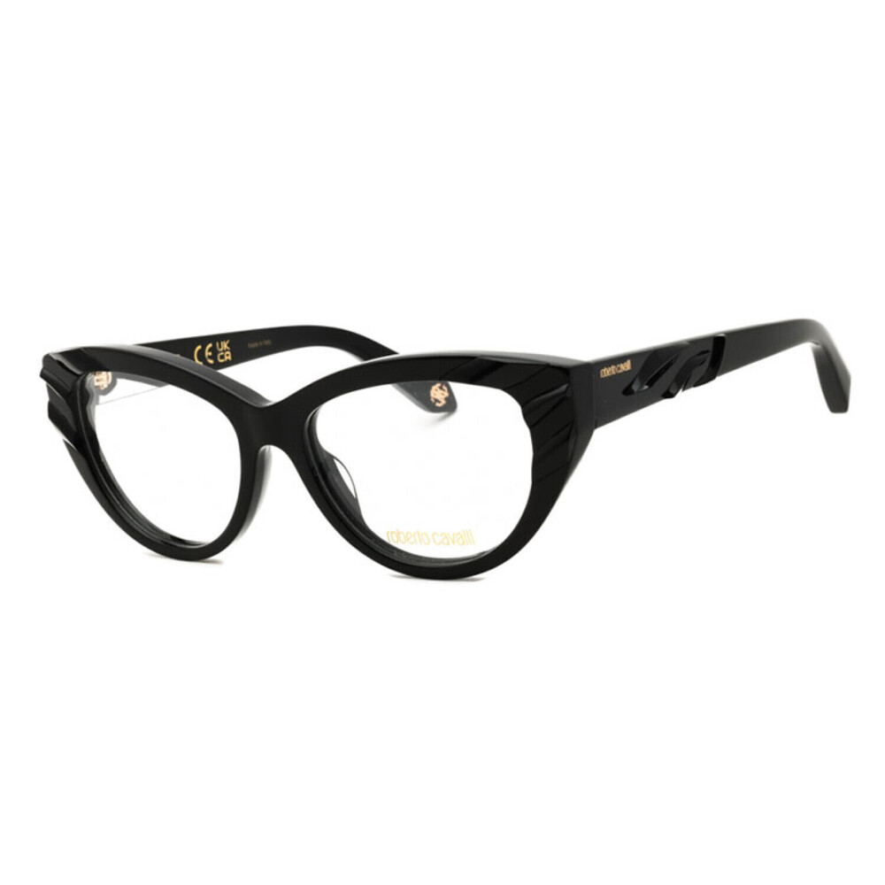 NEW Roberto Cavalli VRC024V 0700 Shiny Black Sunglasses Authentic